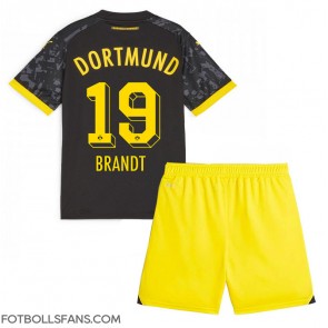 Borussia Dortmund Julian Brandt #19 Replika Bortatröja Barn 2023-24 Kortärmad (+ Korta byxor)